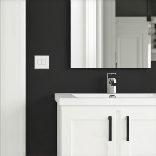 Close-up of professional vanity installation showing sealing, anchoring, and moisture-resistant materials