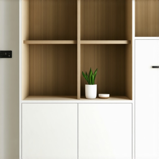 Sophisticated Custom Storage Design Luxurious custom cabinetry featuring hidden compartments and sleek hardware in a modern home