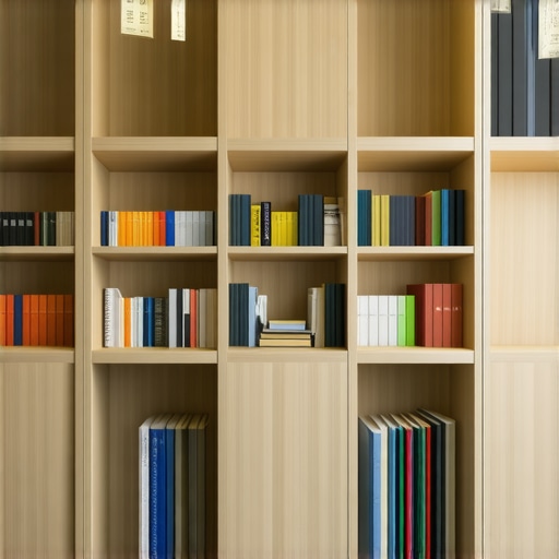 Innovative Custom Built-in Storage Design A sleek, adaptable built-in storage system with adjustable shelves and hidden compartments seamlessly integrated into a contemporary home interior.