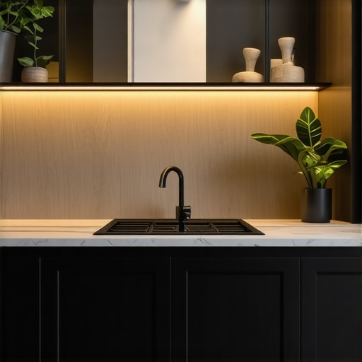 Luxury Custom Built-ins with Smart Storage Features Elegant built-in cabinetry with integrated lighting and soft-close drawers in a modern home