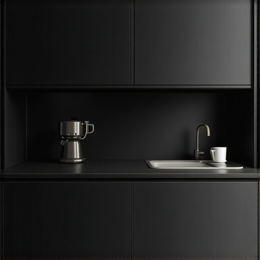 Modern built-in cabinetry with smart storage compartments in a stylish home