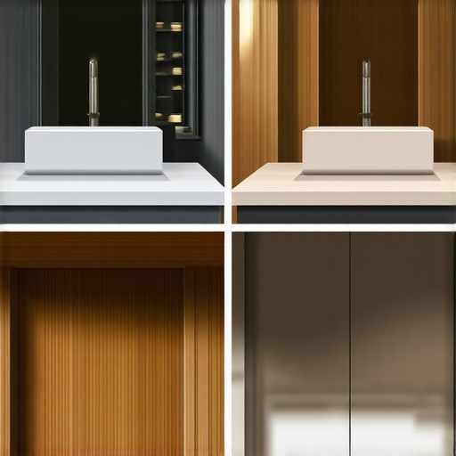 Visual instructions for installing built-in cabinets and vanities in a contemporary home