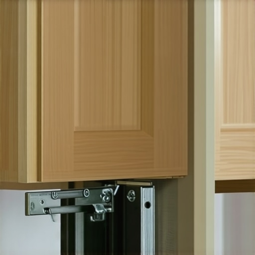 Vanity Reinforcement with Steel Brackets Close-up of steel brackets being installed underneath a bathroom vanity to provide support.