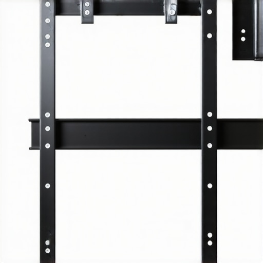 Installation of heavy-duty garage rack with steel brackets and anchors