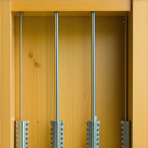 6 Internal Steel Braces for Stopping Heavy Built-in Desk Sag