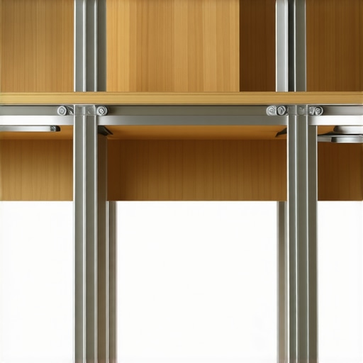 6 Internal Steel Braces for Stopping Heavy Built-in Desk Sag for Good