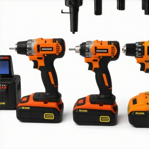 Cordless drill and stud finder used for reinforcing garage storage supports