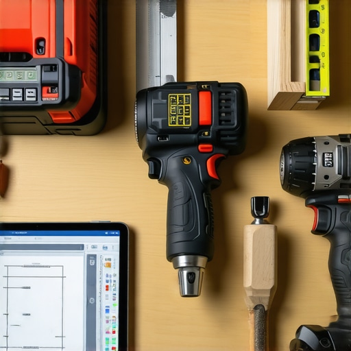 Essential Tools for Storage Maintenance A well-organized toolkit with precision instruments and planning tools for storage installation.