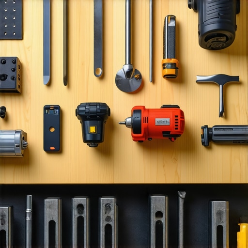Tools and equipment used for maintaining and reinforcing built-in storage units and vanities.