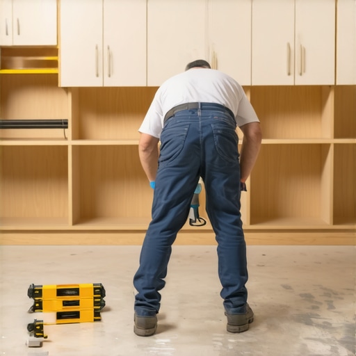 How to Level Garage Cabinets on Sloped Concrete Floors