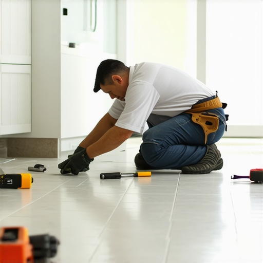 How to Level Heavy Vanities on Slanted Tile with Hidden Shims
