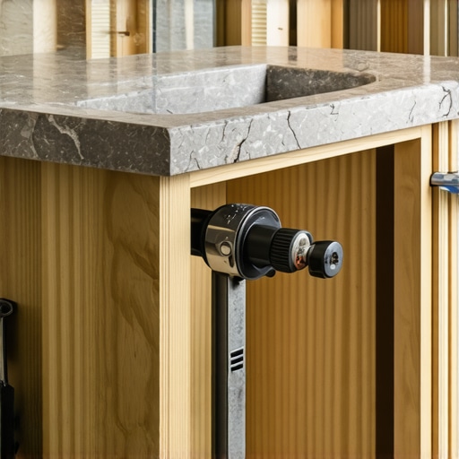 How we Anchored Stone-Top Vanities to Steel Studs Using a Plywood Frame