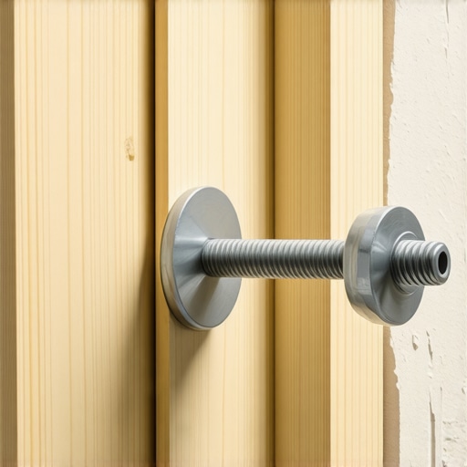 Proper Anchor Installation for Heavy Furniture Toggle bolt anchoring a wardrobe to a lath and plaster wall