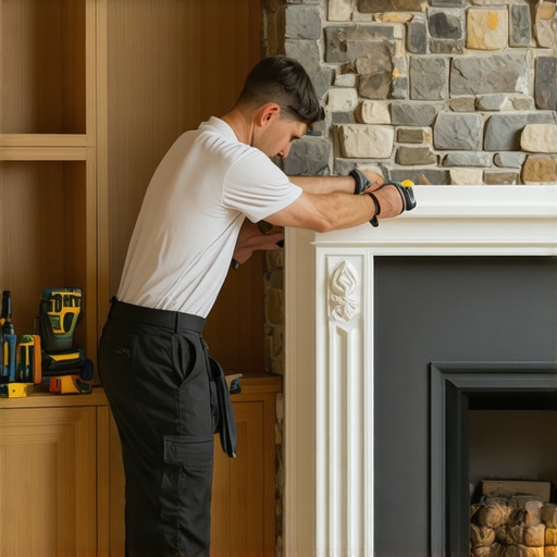 The Scribing Move for Built-ins Against Stone Fireplaces