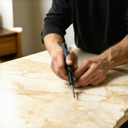 The Scribing Move for Flawless Cabinet Gaps on Natural Stone