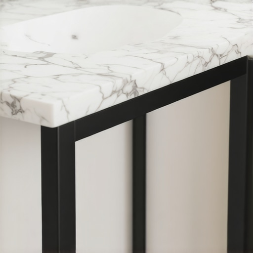 The Steel-Core Support for Massive Quartz Vanities
