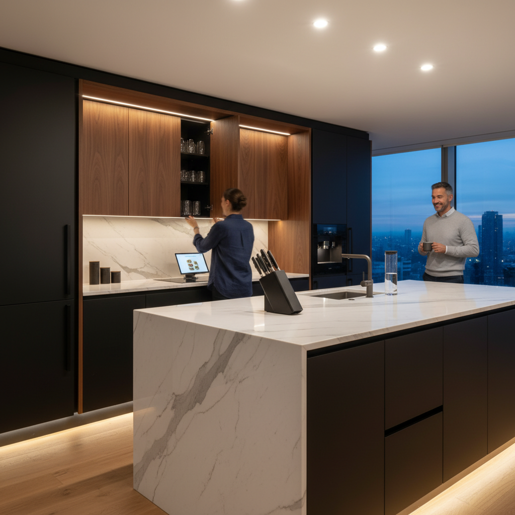 Concealed Automation Meets Bespoke Architectural Millwork