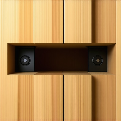 Steel L-brackets reinforcing the back of a built-in vanity for added support.