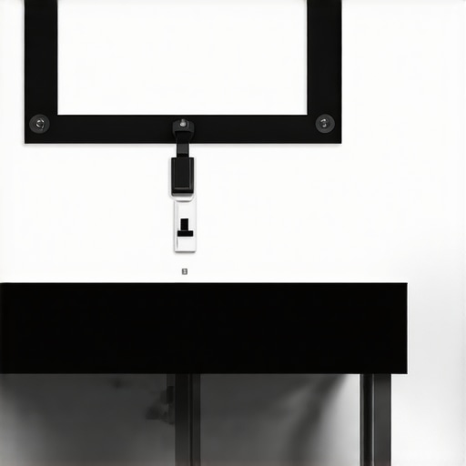 Steel brackets reinforcing a vanity wall for heavy load support