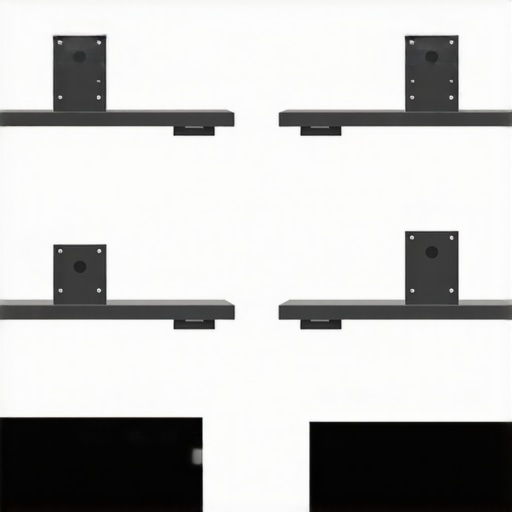4 Steel-Rail Fixes for Wall-Mounted Floating Media Units