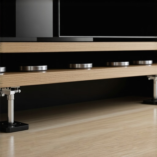 6 Stealth Steel Cleats for Large Living Room Entertainment Centers