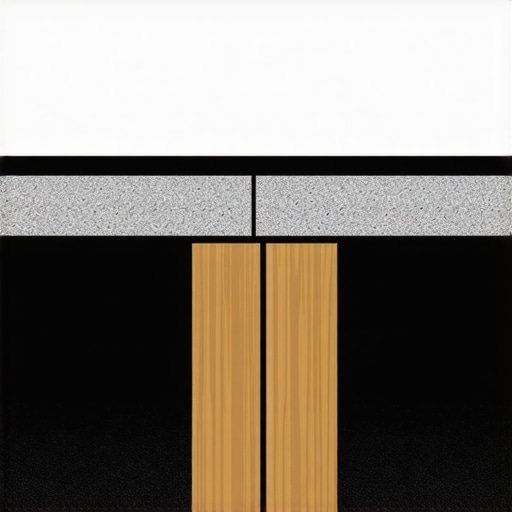 Step-by-step illustration of building a support base for heavy media wall installation on carpet.