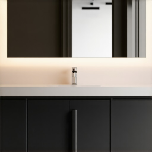 The Hidden Support Rail for Floating Master Vanities
