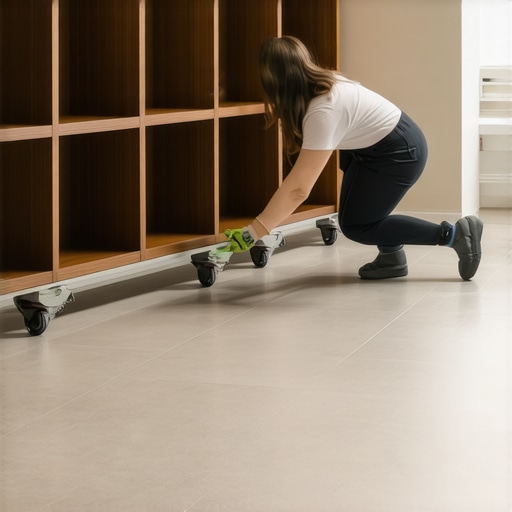 The Leveling Leg Move for Mudroom Cubbies on Tile