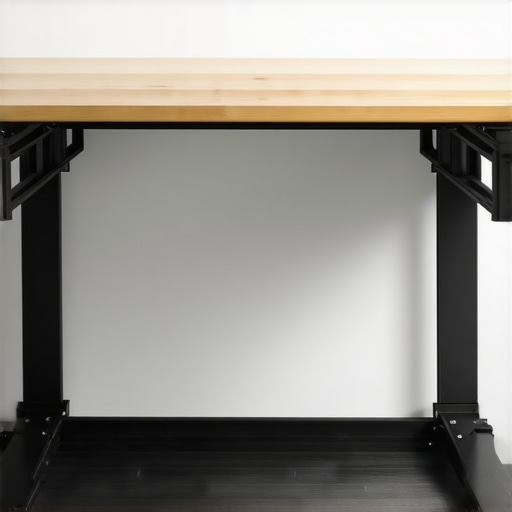 6 Hidden Steel Brackets for Heavy-Duty Built-in Office Desks