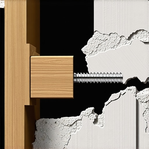 Anatomy of a Lath and Plaster Wall Support Diagram of lath and plaster wall construction showing stud anchoring for heavy shelving.