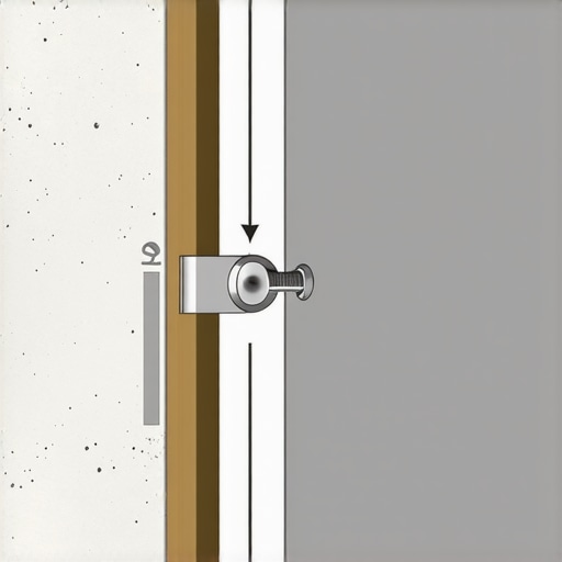 A diagram showing how to space toggle bolts behind drywall to prevent wall failure in a pantry.