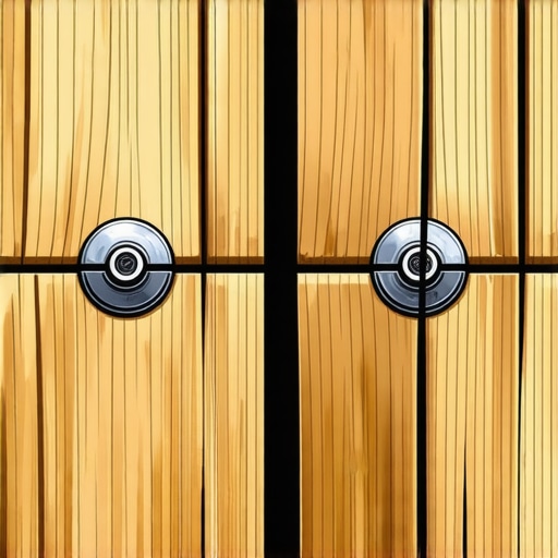 Close-up of a split wooden stud due to poorly spaced fasteners