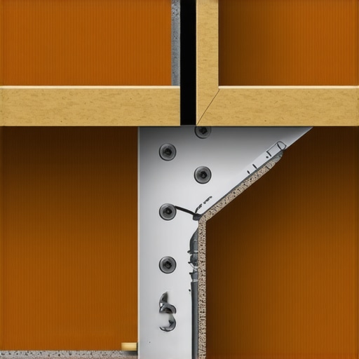 Diagram showing a floating shelf bracket causing drywall compression failure