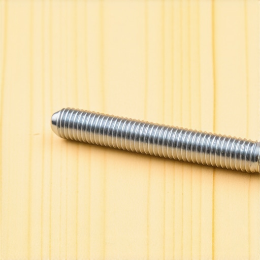 Installing Heavy Duty Lag Bolts for Garage Racks Close-up of a lag bolt entering a ceiling joist for overhead storage