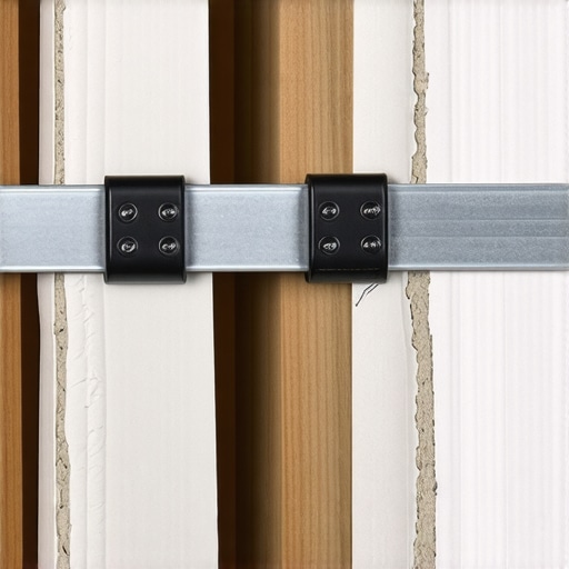 Close-up of a snap toggle anchor installation on drywall for heavy shelving