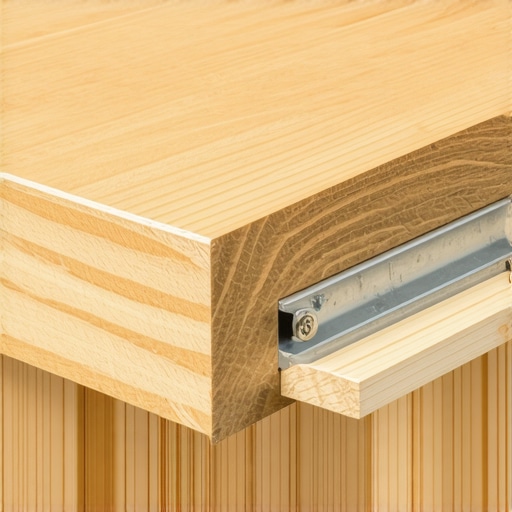 Professional installation of a steel C-channel into a wooden surface to prevent warping.