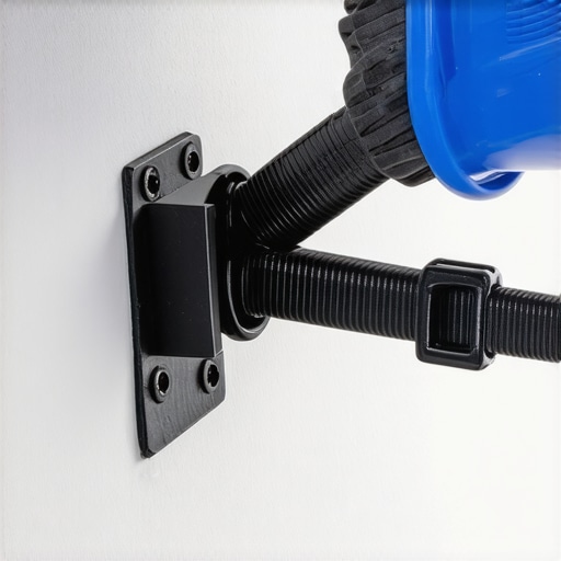 Close-up of a snap toggle anchor used for secure wall mounting of a heavy bathroom basin.