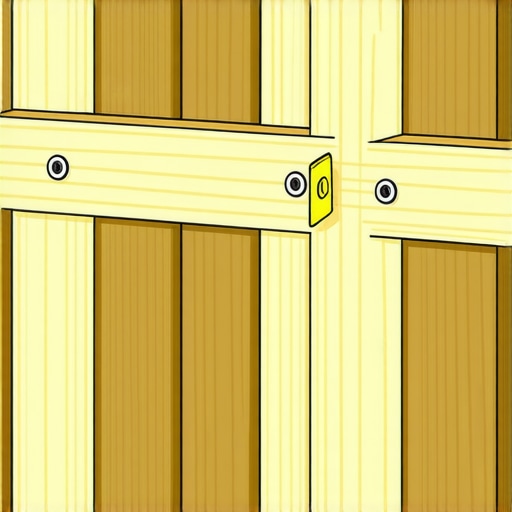 Installing solid wood blocking between wall studs Horizontal wooden blocking installed between wall studs for floating vanity support
