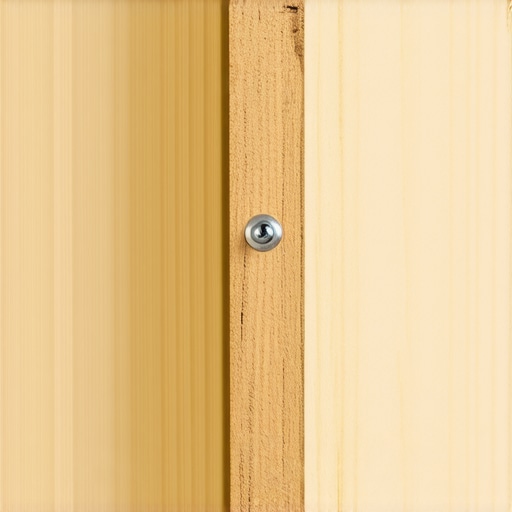 Close-up view of internal structural reinforcement inside a vanity cabinet.