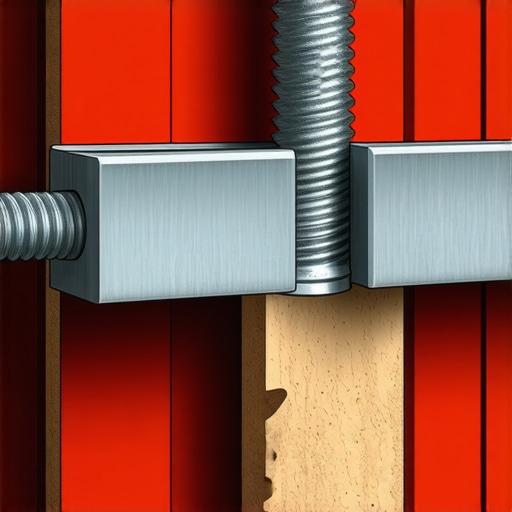 Diagram showing how a toggle bolt creates a mechanical sandwich with a metal stud for heavy loads.