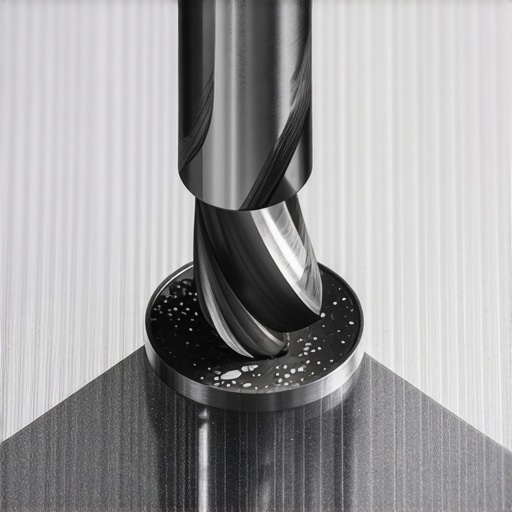Precision Drilling into Metal Studs A cobalt drill bit making a clean hole in a C-channel metal stud for anchor installation.