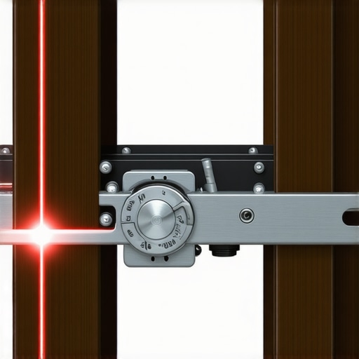 A person adjusting a drawer slide in a custom closet using a laser level for perfect alignment.