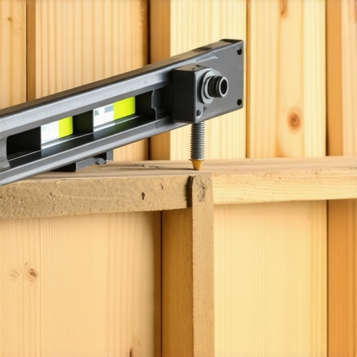 Professional Steel Cleat Installation for Heavy Built-ins Steel Z-cleat being mounted to a wall stud with a level
