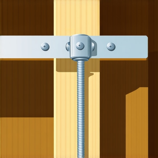 Metal toggle bolt mechanism for heavy shelving.