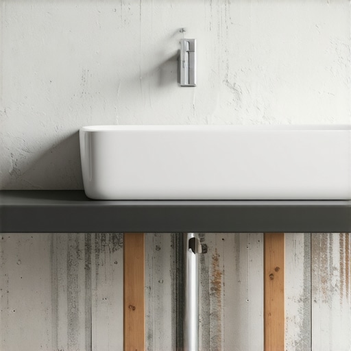 Structural Support for Floating Vanities Steel plate reinforcement for mounting heavy vanities on plaster walls