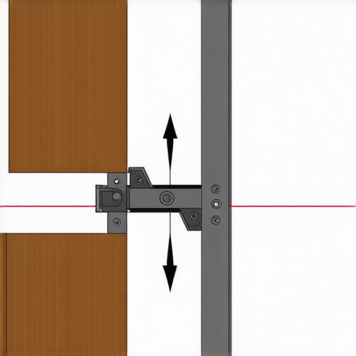 Diagram showing how to properly reinforce a floating vanity to a wall stud
