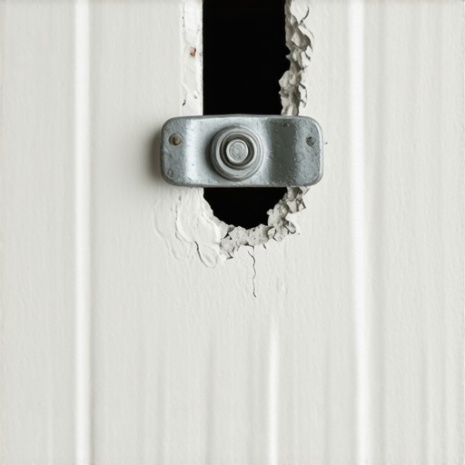 The Mechanics of a Professional Toggle Bolt Close-up view of a toggle bolt wing spread wide against the back of a drywall panel to secure a heavy mirrored cabinet.