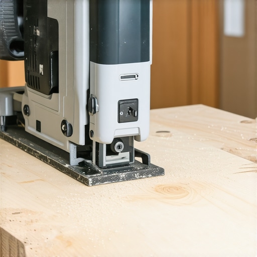 A carpenter making a 45-degree back-cut on a cabinet scribe to fit against a wall.