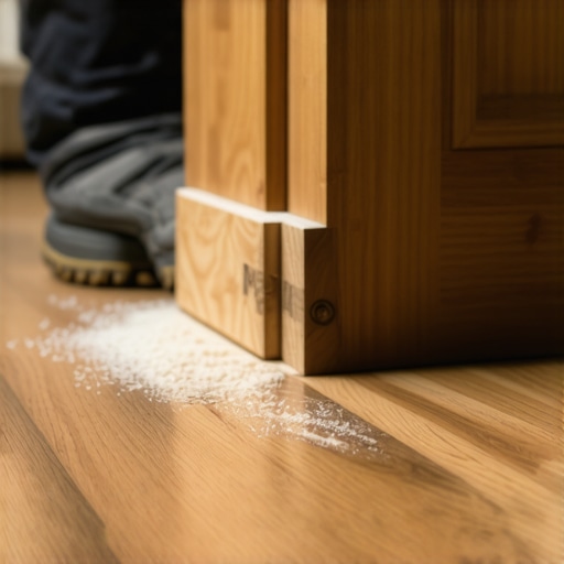 The Hardwood Floor Patch Move for Gaps Around Custom Built-in Cabinets